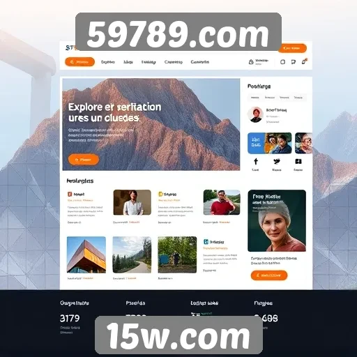 Análise da interface do usuário do site 59789.com